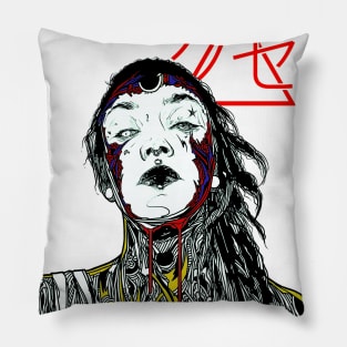 Vaporwave Cyberpunk Girl Style Pillow