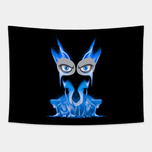 blue fire Stay Away T shirt T-Shirt Tapestry