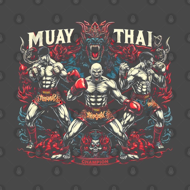 Muay Thai Fighter by TaevasDesign