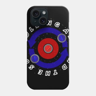 [Apparel&Sticker] Curling Stone rolling like the Earth's orbit Phone Case