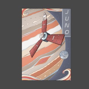 Juno Space Probe | Jupiter Spacecraft Illustration T-Shirt