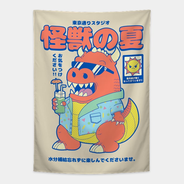 Summer Kaiju Tapestry by tokyodori