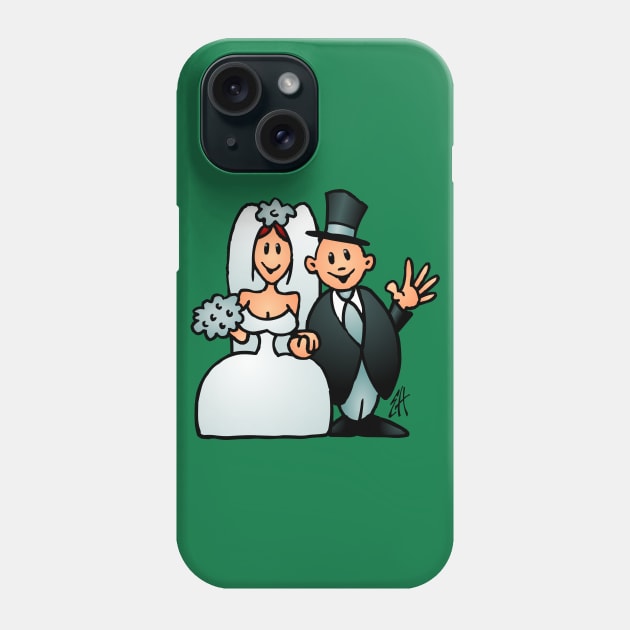 Newlyweds Phone Case by Cardvibes