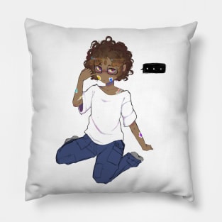 Colorful stickers Pillow