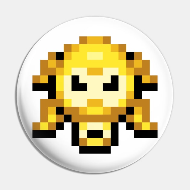 Golden Octorok Sprite Pin by SpriteGuy95