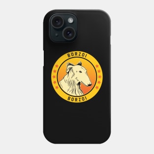 Borzoi Dog Portrait Phone Case