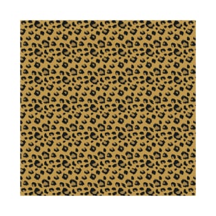 Leopard Print Cheetah Animal Pattern Neutral Tan Brown Black T-Shirt