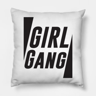 Girl Gang - Minimal Feminist Typography Pillow