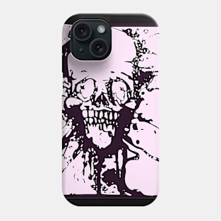 Splat Skull Pink Phone Case