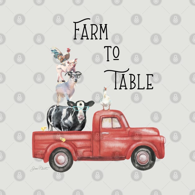 Farm Animal Family B1 by Jean Plout Designs