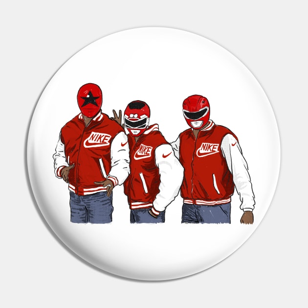 Red Ranger Crew Pin by cabelomaluco