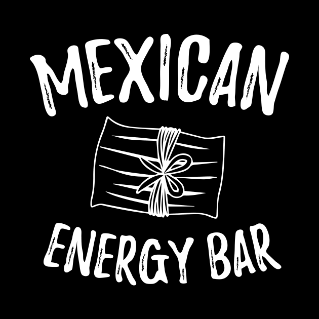 Mexican energy bar - white letter design by verde