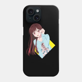 Mizuhara Chizuru small logo from Rent A Girlfriend Anime and Manga Phone Case