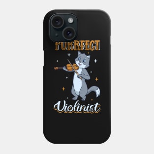 Purrfect Violinist - Cat on the violin Phone Case