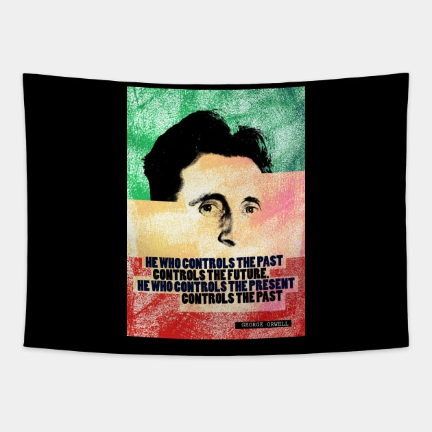 George Orwell Quote Tapestry by pahleeloola