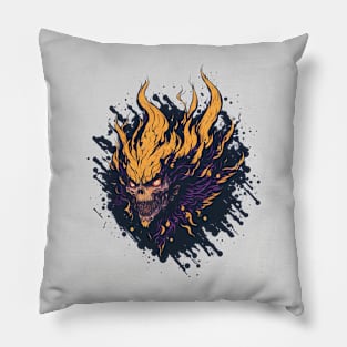 Beast in hell Pillow