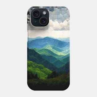 Mosaic Great Smoky Mountains National Park Square | Blue Ridge Mountains | North Carolina | Tennessee | National Parks Phone Case