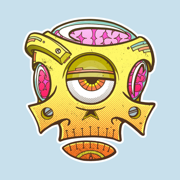 Discover Uni Eye SkullBot - Skulls - T-Shirt