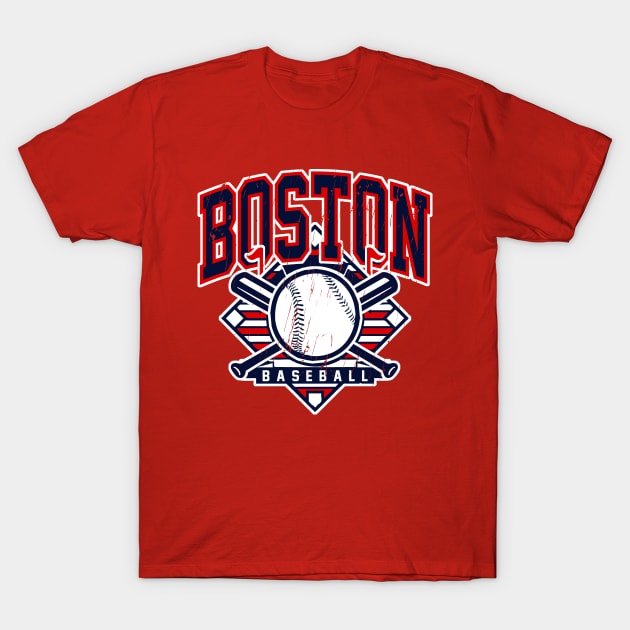 Vintage Boston Baseball - Boston Red Sox - T-Shirt