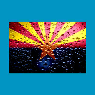Flag of Arizona - Raindrops T-Shirt