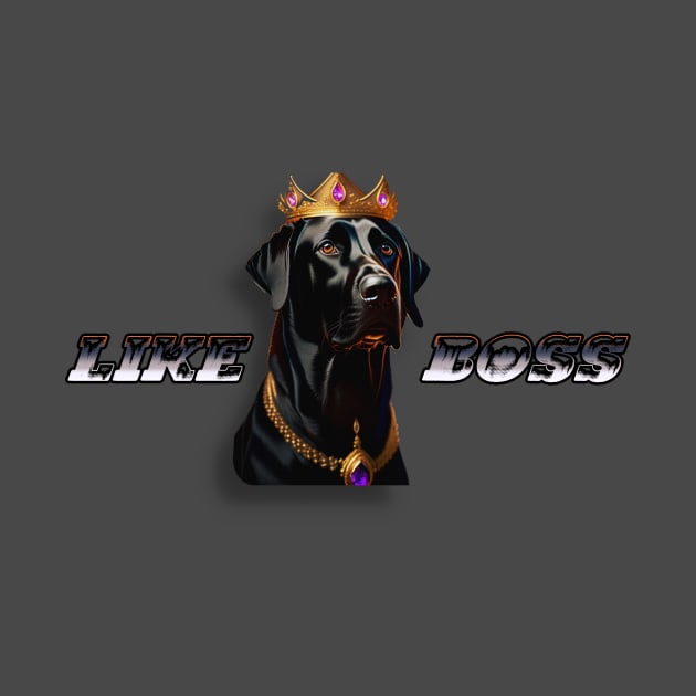 LIKE A BOSS  "king dog" by luxardo ART