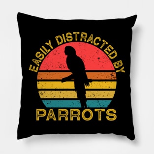 Parrot Bird  Easily Distracted By Parrots Pillow