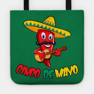 Fun Cinco De Mayo Red Pepper Sombrero Tote