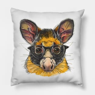 Brainy Marsupial: Scholarly & Spunky Pillow