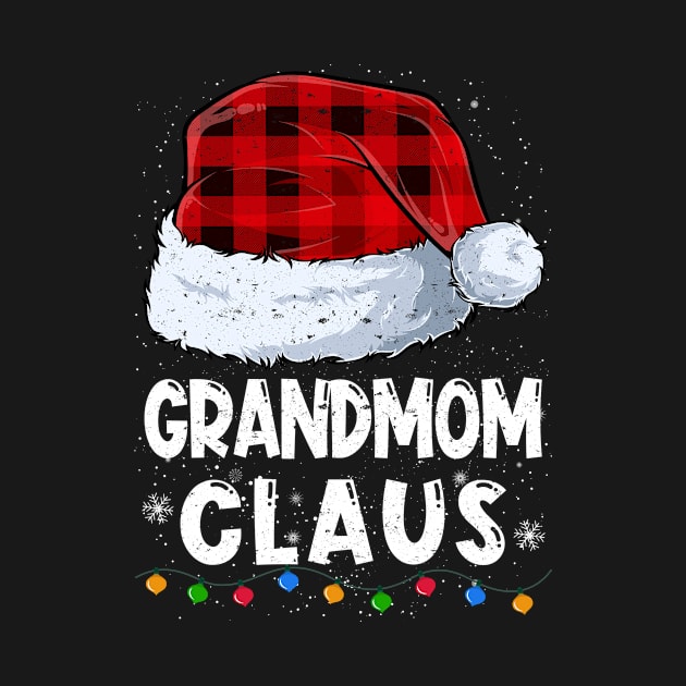 Grandmom Claus Red Plaid Christmas Santa Family Matching Pajama by tabaojohnny