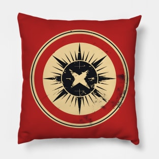 Superhero Nostalgia - Retro Vintage Style Logo Pillow