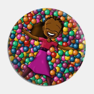 African American Girl Pin