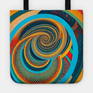 Fractal in Jewel Tone Colors Tote