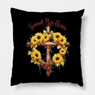 saved by grace Pillow