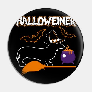 Happy halloweiner halloween costumes wiener dachshund gifts Pin