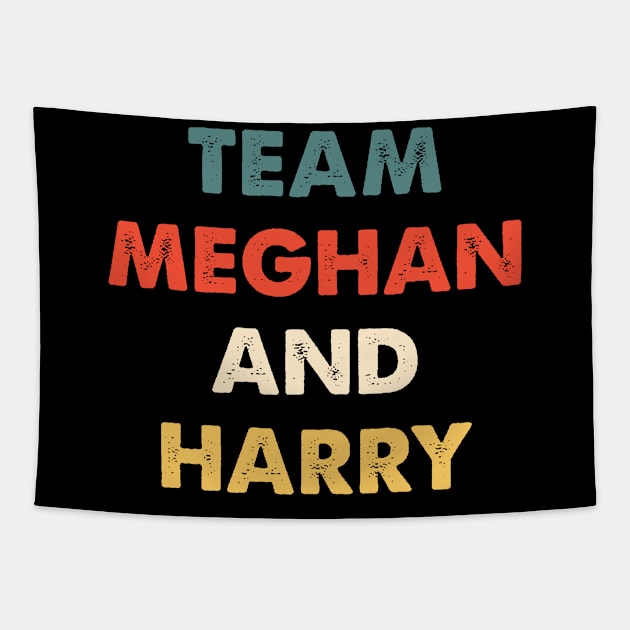 Team Meghan and Harry - Markle Prince Harry Interview Tapestry by Nichole Joan Fransis Pringle