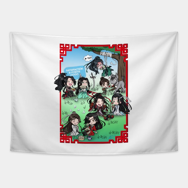 MXTX Danmei Picnic Tapestry by smileycat55555