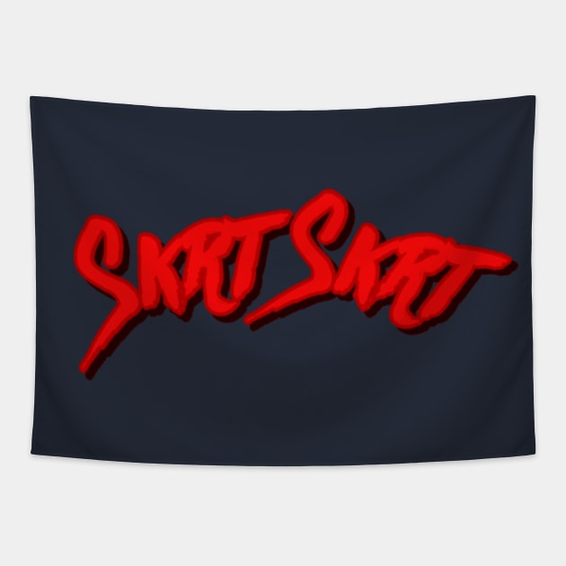 SKRT SKRT! Tapestry by mareescatharsis