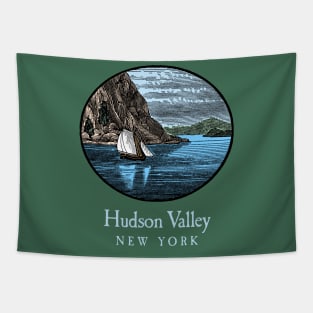 Hudson River Valley Storm King For Dark Backgrounds Tapestry