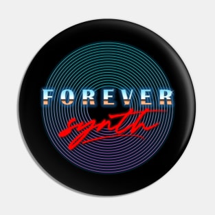 Forever Synth logo Pin