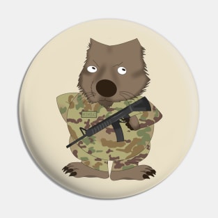 Combat Wombat Pin