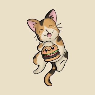 Stray Kitties Burger Cat T-Shirt