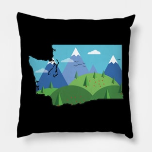 Washington State Outline Pillow