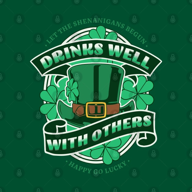 St Patricks day drinking team drinks well with others by Barts Arts