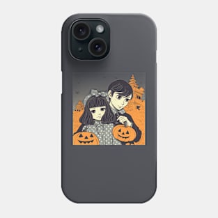 Halloween Couple with Pumpkin Phone Case