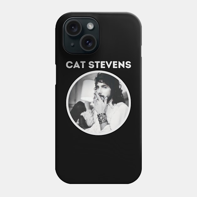 cat stevens ll grey Phone Case by claudia awes