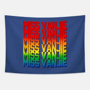 Miss Vanjie! (4) - Glowing Rainbow Gradient Tapestry