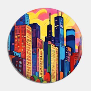 fauvism art of chicago city usa 2 Pin