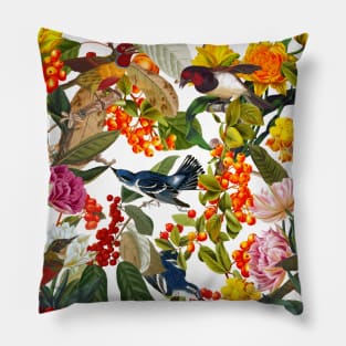 Floral and Birds XLVI Pillow