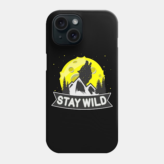 Wilderness Wolf Phone Case by Foxxy Merch