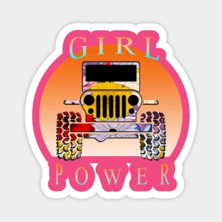 Jeep Girl  Power Magnet